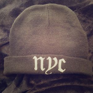 Black NYC beanie
